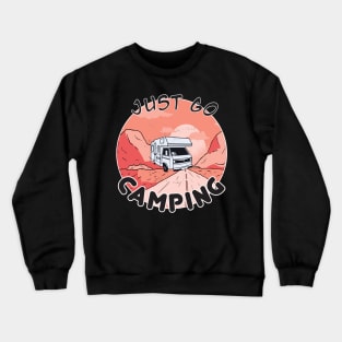 Funny cool caravan holiday t-shirt Crewneck Sweatshirt